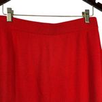 St. John Collection By Marie Gray Knit Pencil Skirt Red 12 Made in USA Flawed Photo 4