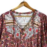 Jane + Delancy Red Floral Tassel V Photo 1