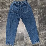 ZARA Paperbag Denim Jeans Medium Wash Size 4 Photo 2