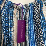 Lascana Women's Blue Bardot Bell Tiered Sleeve Blouse Top size 8 NWT Photo 4