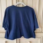 Full Tilt Navy Blue Short Sleeve Cropped Top San Francisco Graphic T-shirt Sz L Photo 1