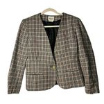 Leslie Fay VTG  Wool Blend Plaid Ladies Sophisticated Nostalgic Blazer SZ 6P Photo 0