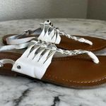 Indigo rd. Thong Sandals Size 7.5 White Silver Photo 2