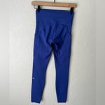 Lululemon fast and free high rise leggings psychic blue 4 Photo 5