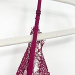 Victoria's Secret VS Womens Coquette Lace Slip Babydoll Dress Chemise Size S Wine Photo 6