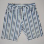 Wrangler Vintage 80s Striped Denim Shorts Photo 2