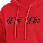NCAA Utah Utes Women's Terry Hooded Sweatshirt in Red, Large (12/14) Photo 3