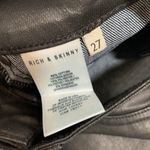 Rich & Skinny Jet Black Shiny Denim Jean Photo 5