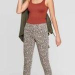 Knox Rose Animal Print Elastic Waist Ankle Jeans | Jeggings Photo 12