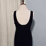 AB Studio Black Sleeveless Tiered Maxi Peasant Stretch Dress Women XL Tank Style Photo 7