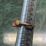 Peach Morganite And Baguette Diamond Ring Rose Gold Over Sterling STS Size 5 Photo 6