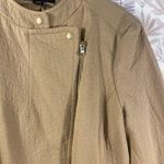 Metaphor Textured Tan Moto Biker Jacket Women's Zipper Neutral Size XL Photo 2