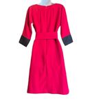Red Black Womens Small Custom Made Fit N Flare Retro Pleat Front Dress OOAK Photo 1