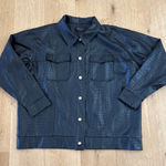 White Fox Boutique White Fox  PU Jacket Cold Heart Size S/M Black Photo 0