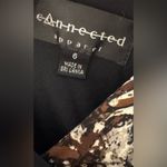 Connected Apparel Free w/Bundle Womens  Black/Brown vneck sleeveless Dress size 6 Photo 2