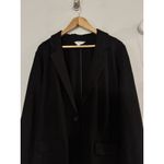 NWT Time & Tru Black Single Button V Neck Stretchy Blazer Jacket Women’s Size XL Photo 2