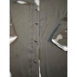 Naked Zebra  Women Blue Long Sleeves Collared Button Down Shirt Size Large Photo 5