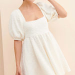 Free People  NWOT Elegant White Puff Sleeve Dress‎ Photo 0