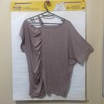 H by Bordeaux Blush Flouncy Cold Shoulder Short Sleeve Blouse Top $48 NWT M Photo 3