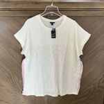 Torrid Cotton Modal Slub + Clip Dot Print Fabric Mixed Dolman Tee Size 1X Photo 0