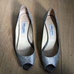 Jimmy Choo  heels/kitten heels size 42 metallic silver new years festive holiday Photo 1