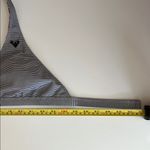 Roxy Reversible Black Striped & Floral print Halter Bikini Top Photo 1