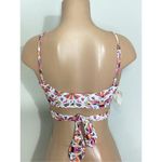 New. Verdelimon floral/bird wrap bikini top. Medium. Retails $198 Red Photo 5