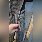 Free People dark gray wash denim overalls size 24 EUC!!!! Photo 3