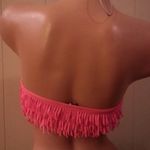 Victoria's Secret NWOT Victoria’s Secret Tavik Neon Pink Fringe Swim Top Size XS Photo 4