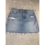 Levi's  Premium High Waisted Distressed Denim with Button Fly Skirt Size‎ 31 Photo 1