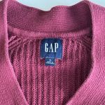 Gap Burgundy Wine Red V Neck Cotton Cardigan Sweater Size Large Photo 4