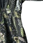 Anthropologie Farm Rio Canvas Jumpsuit Coveralls Zip Up Tropical Green XS NWT Photo 3