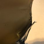 NAVY BLUE PVC VINTAGE 1960'S TOP HANDLE SATCHEL HAND BAG Photo 10