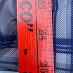 Daisy Street Blue Plaid Checkered Puffer Jacket Photo 12