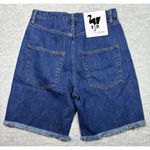 SR Vs. Sandrine Rose Women's Denim Jean Shorts Frayed Hem Size 28 Jorts Blue Photo 1