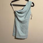 Michael Costello NWT x REVOLVE Ava Dress One Shoulder in Ice Blue- Size Small Photo 2