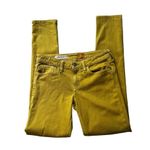 Pilcro and the Letterpress Anthropologie Mustard Stet Skinny Jeans, Sz 27 Photo 3
