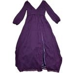 Lulus NWOT  Women's XL Enchant My Love Dark Purple V-Neck Long Sleeve Maxi Dress Photo 3