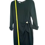 Morton Myles For The Warrens Elegant Black Long Sleeve Dress with Pearl Accents Size 10 Photo 5
