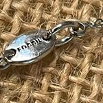 Fossil  Silver Tone Anchor charm necklace Photo 4