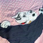 Vintage 80s Embroidered Shirt Pink Gingham Button Up Dalmatian Puppy Oversized White Size XL Photo 3