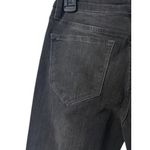 Free People Black Raw Hem Jeans 26 Dark Gray Grunge Streetwear Edgy Festival Photo 9