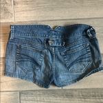 Decree  Blue Jean Shorts with Cut-Off Hem and Medium Wash Photo 6