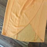 Gianni Bini Orange Halter Neck Midi Dress Photo 4