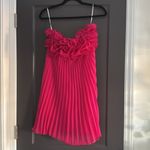 Commense Strapless Fuchsia Ruffle Dress Pink Photo 4