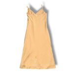 Wilfred Satin Slip Midi Dress Champagne Gold Spaghetti Strap V Neck XS Photo 5