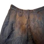 Banana Republic Black Textured Rose Brocade Fit and Flare Skirt Pleated 12 Photo 1