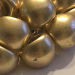 Satin Soft Gold Tone Chain Link Chunky Retro Bracelet Photo 5