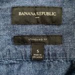 Banana Republic Banana‎ Republic Outlet Long Sleeve Indigo Button Up Shirt S Photo 3