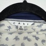 CAbi White Blue Paisley Print Belted Bathrobe Womens S Robe Lounge Modest Photo 4